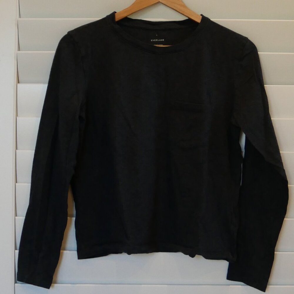 Everlane Long Sleeved Boxy T-shirt